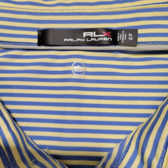Ralph Lauren Men's RLX Polo Shirt Size XL TG Moisture Wicking Striped - Picture 3 of 12